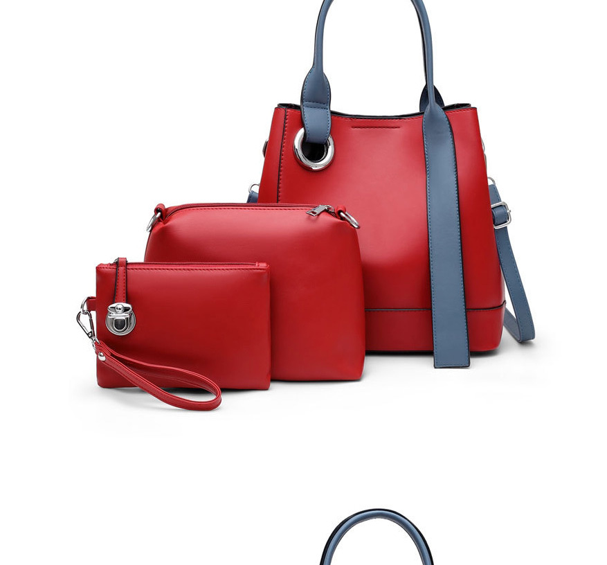 Fashion White Three-piece Crossbody Handbag,Handbags