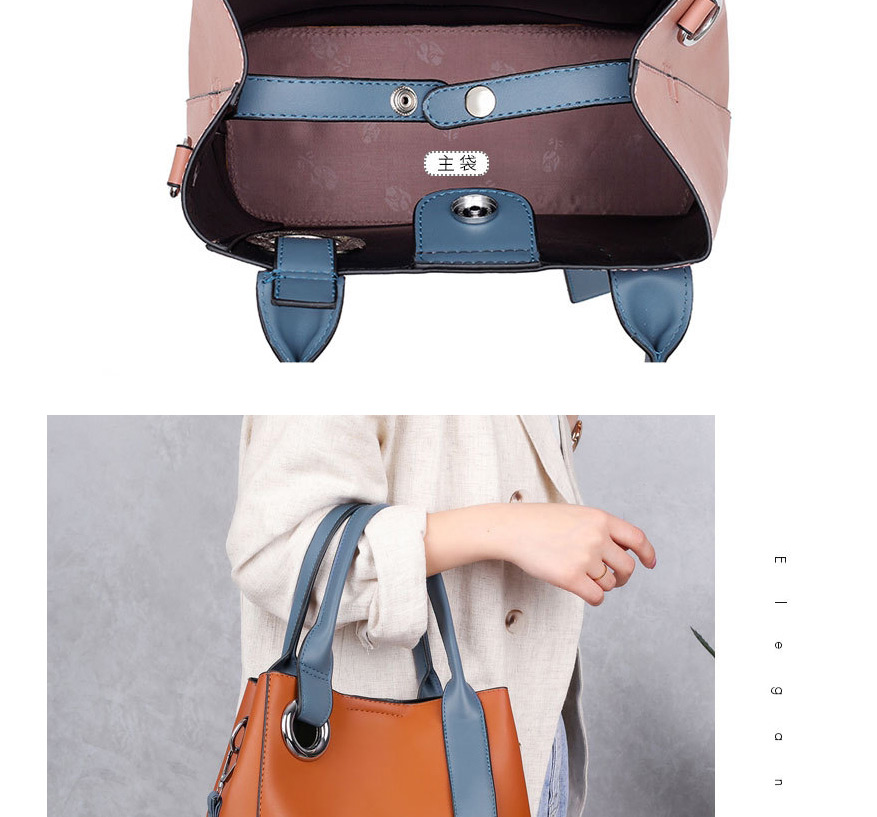 Fashion Black Three-piece Crossbody Handbag,Handbags