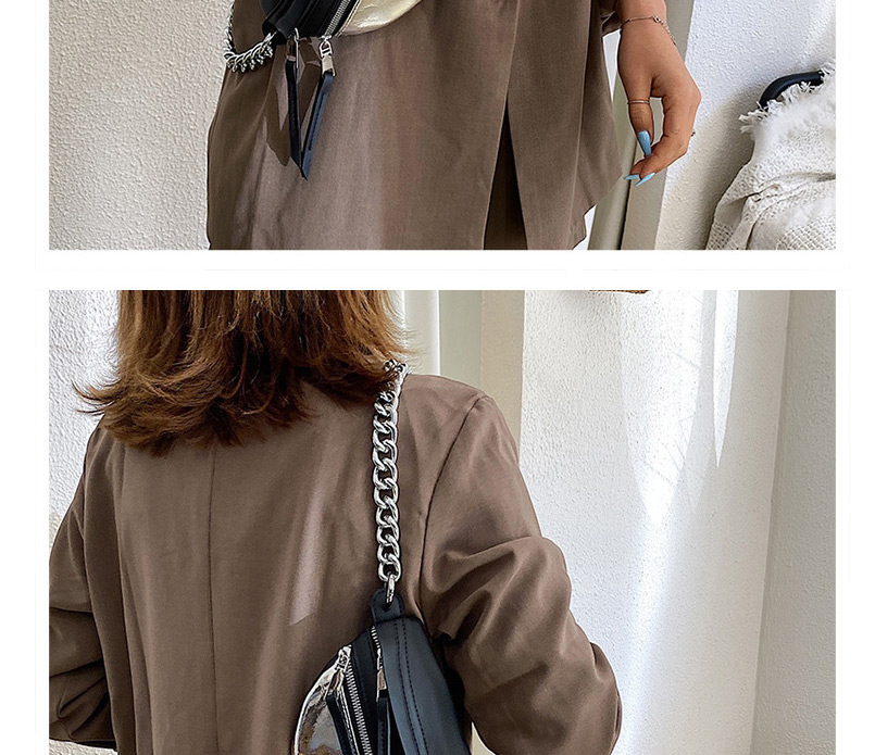 Fashion Laser Black Chain Shoulder Crossbody Bag,Shoulder bags