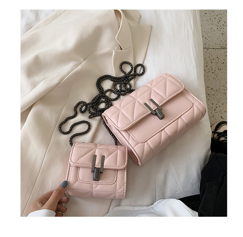 Fashion White Large Diamond Chain Crossbody Bag,Shoulder bags
