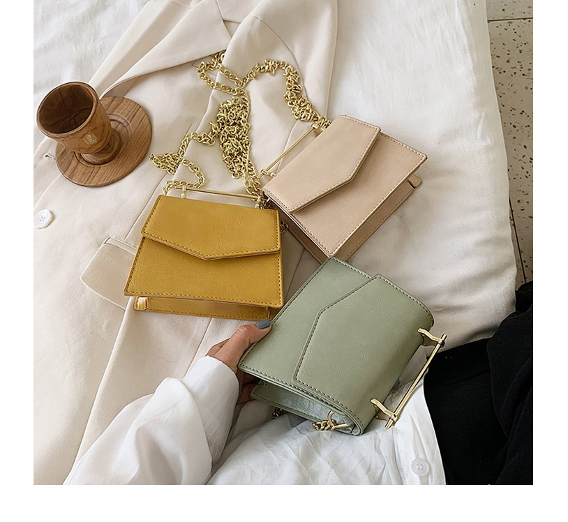 Fashion Khaki One-shoulder Cross-body Chain Handbag,Handbags