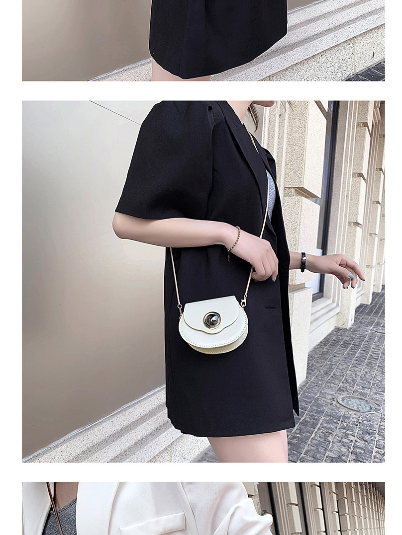 Fashion Black Mini Shoulder Crossbody Chain Saddle Bag,Shoulder bags