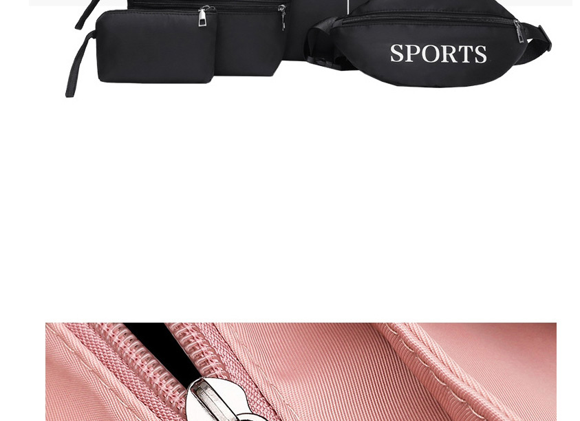 Fashion Pink Printed Letters Large Capacity Nylon Cloth Handbag,Handbags
