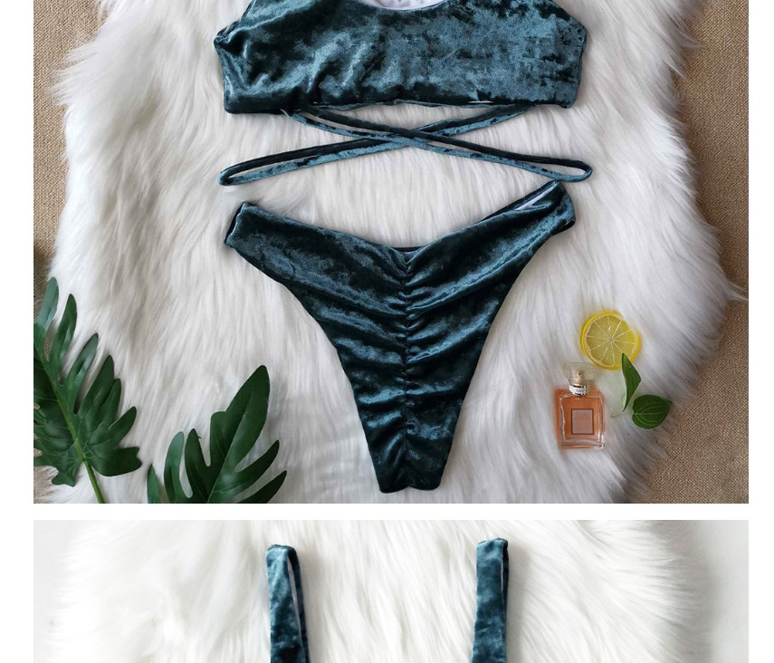 Fashion Blue Velvet Bikini,Bikini Sets