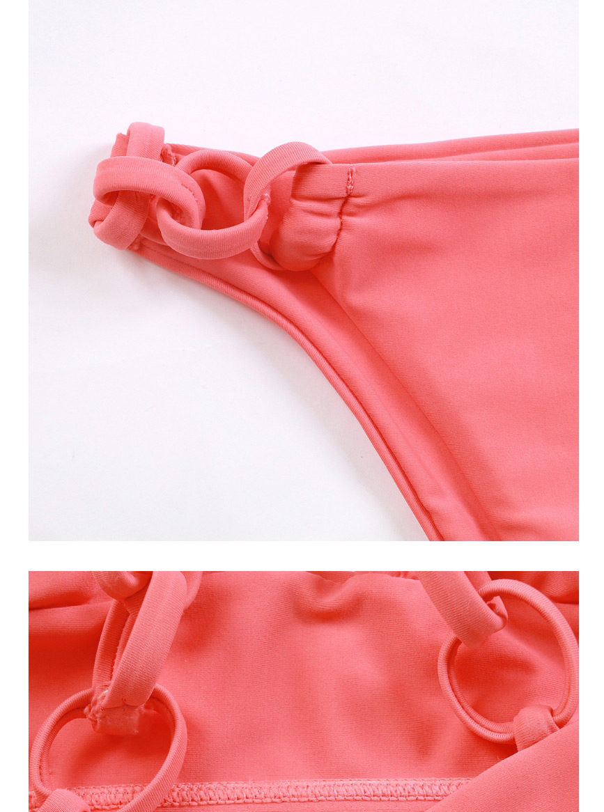 Fashion Red Bean Paste Three-point Split Solid Color Bikini,Bikini Sets