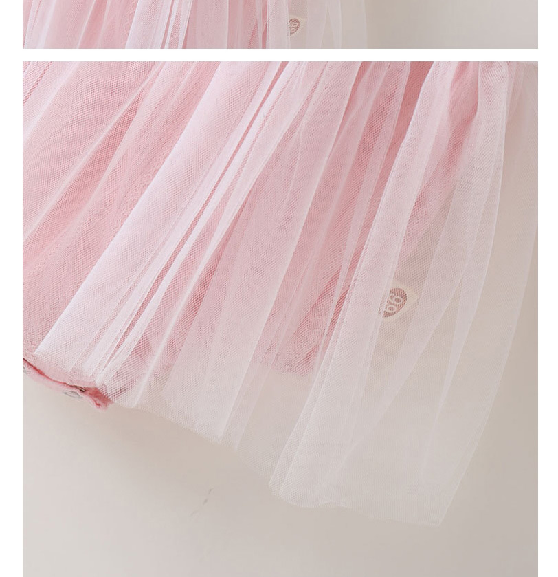 Fashion Light Pink Baby Mesh Skirt Suspender Bodysuit,Kids Clothing
