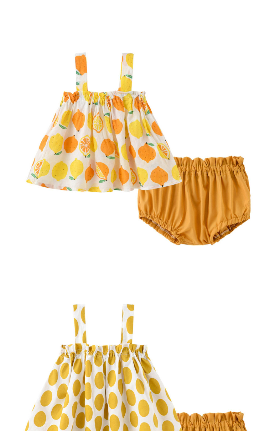 Fashion Yellow Lemon 2 Sets Of Children