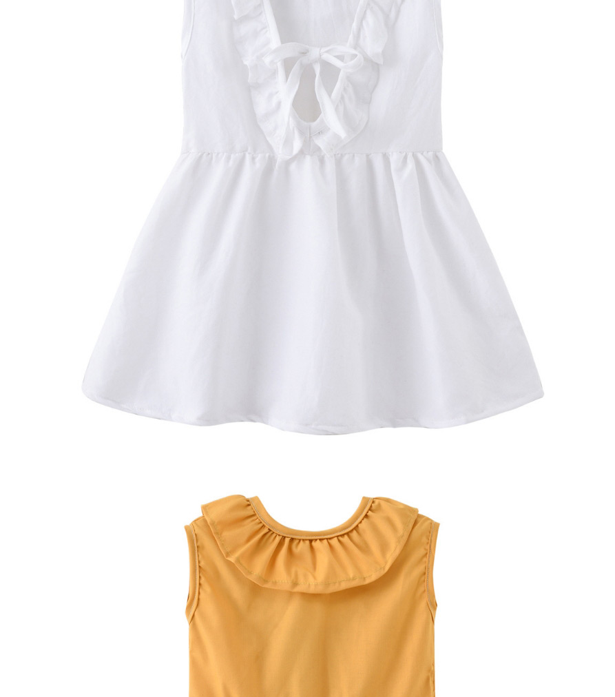 Fashion White Doll Collar Dress,Kids Clothing