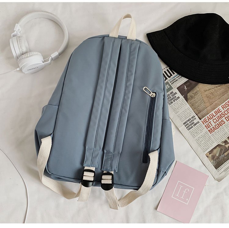 Fashion Blue Bear Bear Canvas Backpack,Backpack