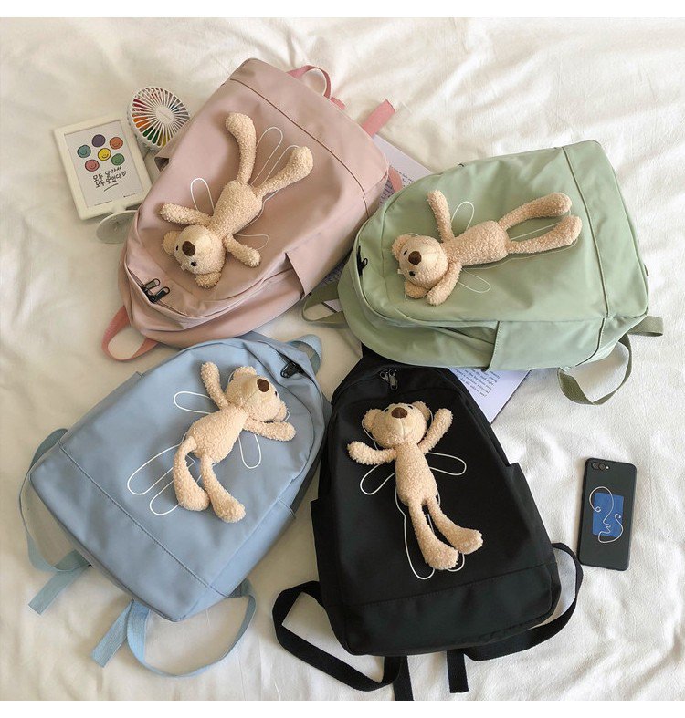 Fashion Blue Send A Bear Doll Bear Doll Backpack,Backpack