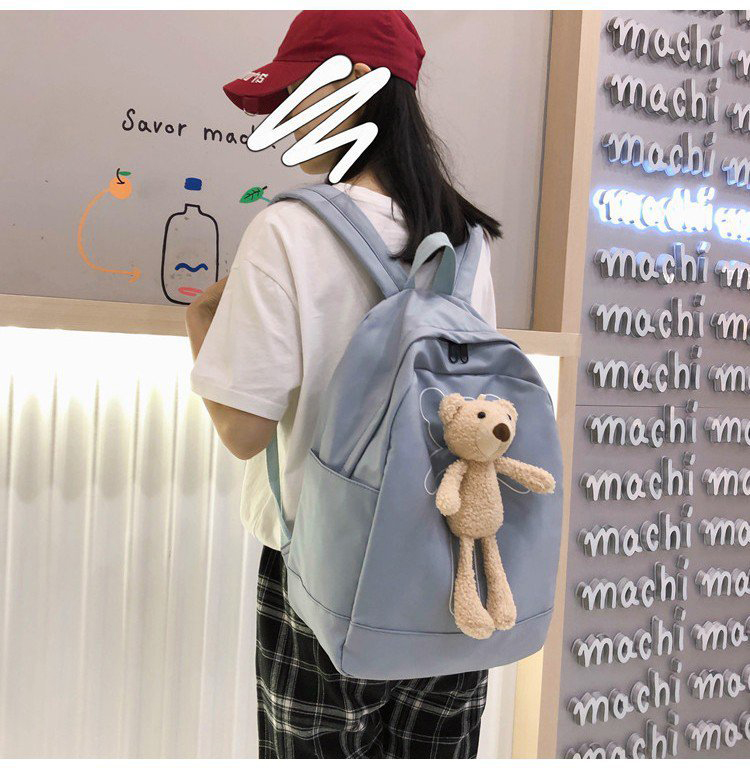 Fashion Blue Send A Bear Doll Bear Doll Backpack,Backpack