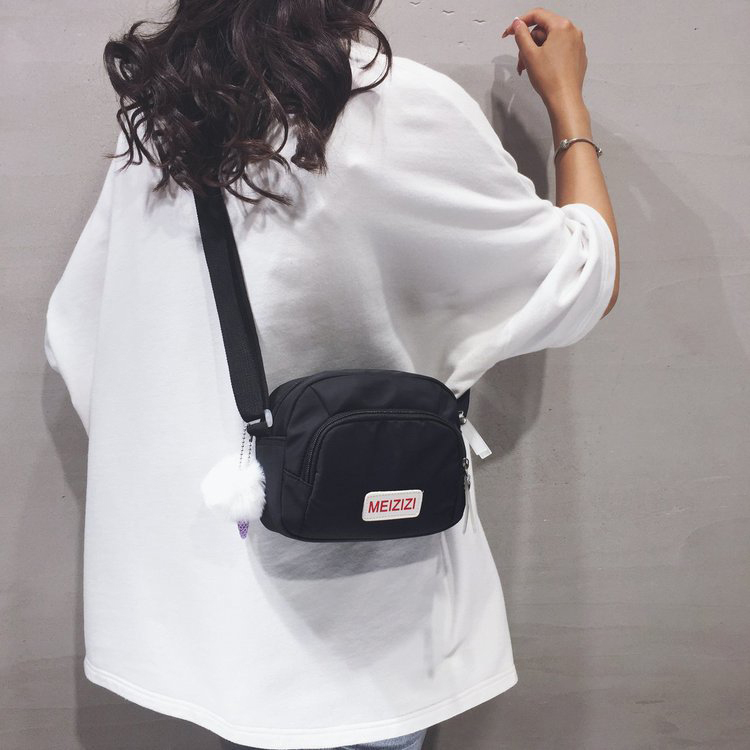 Fashion Black Letter Sticker Oxford Shoulder Bag,Shoulder bags