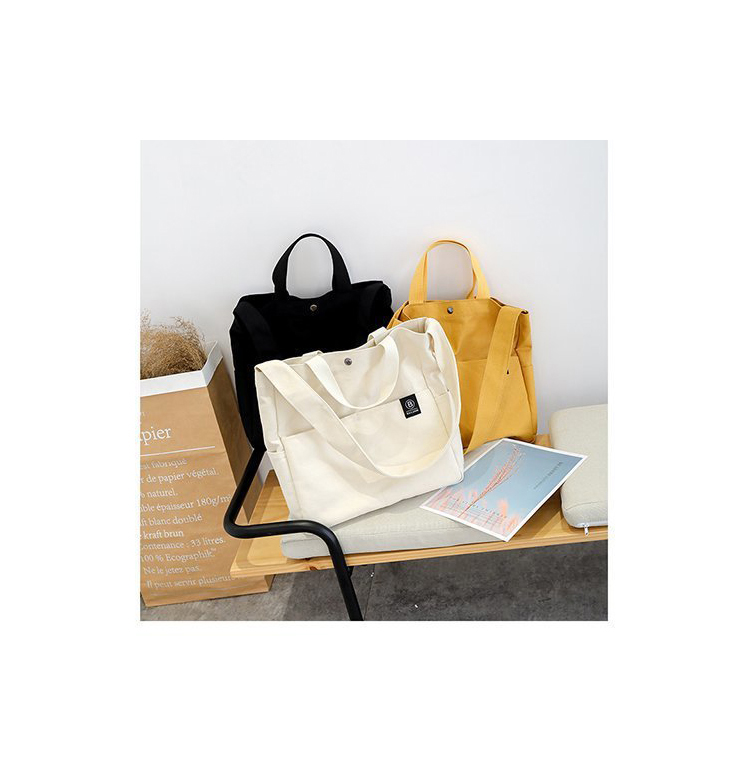 Fashion White Canvas Solid Color Shoulder Messenger Bag,Shoulder bags