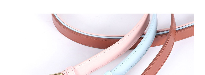 Fashion Pink Bronze Buckle Alloy Pu Belt,Wide belts