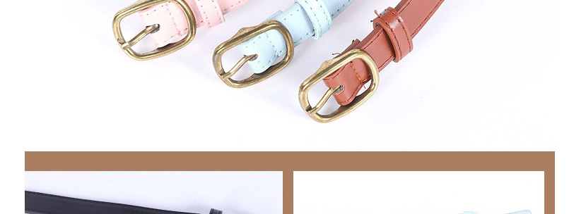 Fashion Pink Bronze Buckle Alloy Pu Belt,Wide belts
