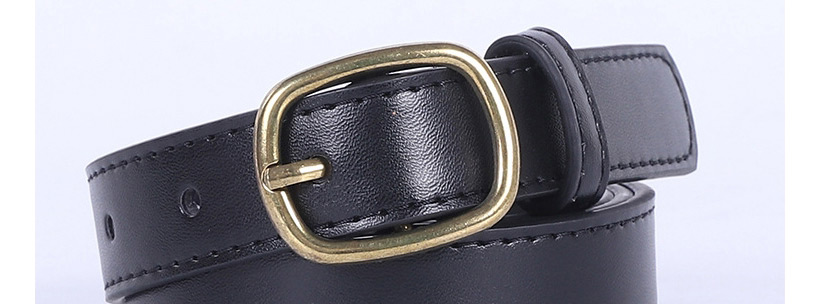 Fashion Brown Bronze Buckle Alloy Pu Belt,Wide belts