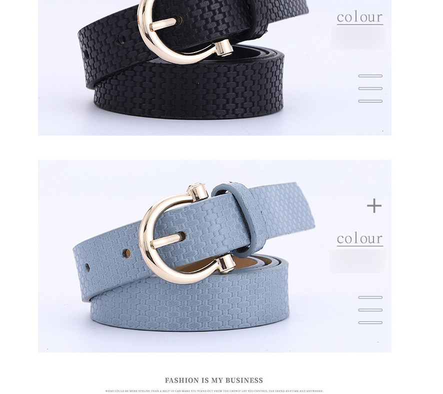 Fashion Leather Powder Straw Mat Pattern Pu Pin Buckle Belt,Wide belts