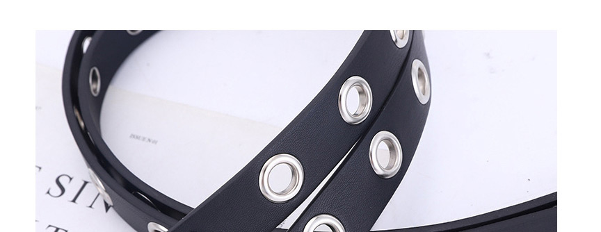 Fashion Black (without Chain) Openwork Eye Chain Belt,Wide belts