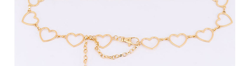 Fashion Golden Love Thin Metal Belt,Waist Chain