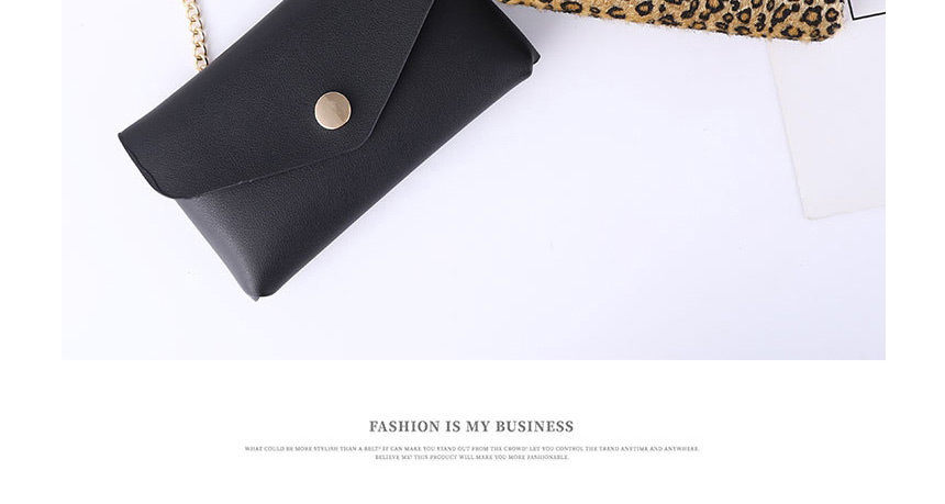 Fashion Black Chain Pouch Snake-print Leopard-print Chain Belt Bag,Wide belts
