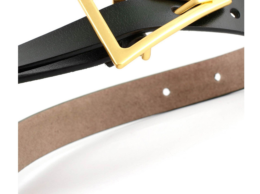 Fashion Creamy-white Triangle Buckle Shape Thin Belt,Thin belts