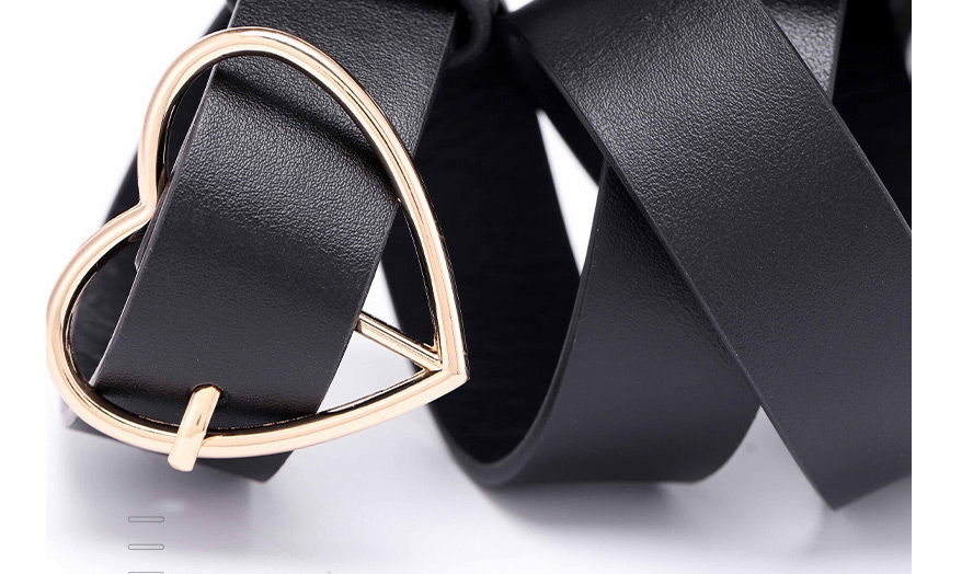 Fashion Black Love Pin Buckle Belt,Wide belts