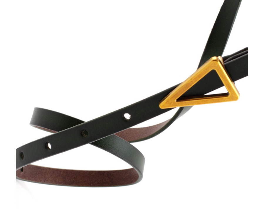 Fashion Beige Triangle Knotted Sugar Thin Belt,Thin belts