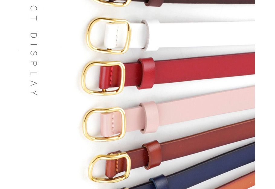 Fashion Pink Thin Belt Candy Color Knotted Belt,Thin belts