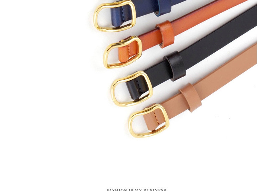 Fashion Navy Blue Thin Belt Candy Color Knotted Belt,Thin belts