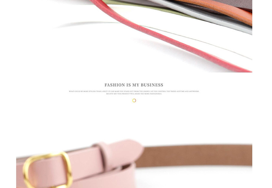 Fashion Pink Thin Belt Candy Color Knotted Belt,Thin belts