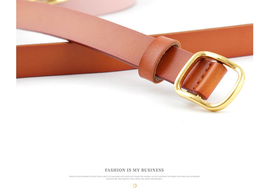 Fashion Brown Thin Belt Candy Color Knotted Belt,Thin belts