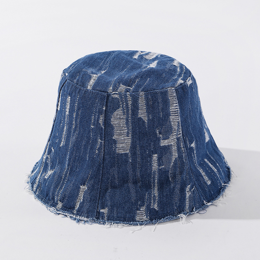 Fashion Denim Blue Washed Denim Fisherman Hat,Sun Hats