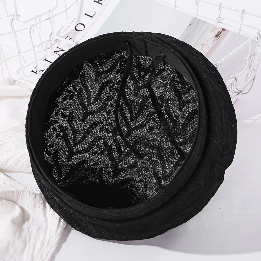 Fashion Milk White Lace Alphabet Embroidery Thin Breathable Beret,Beanies&Others