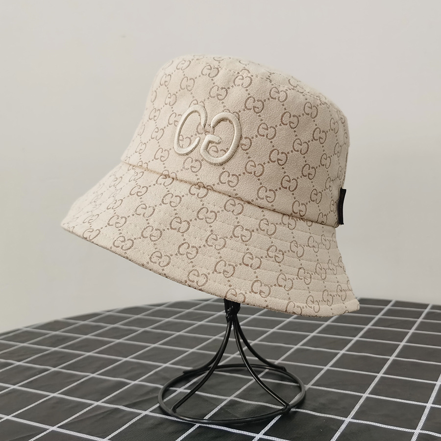 Fashion Beige Letter Embroidered Printed Sunshade Fisherman Hat,Sun Hats