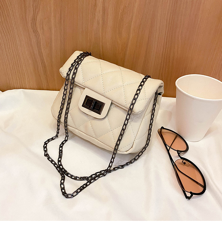 Fashion Black Chain Buckle Shoulder Bag,Shoulder bags