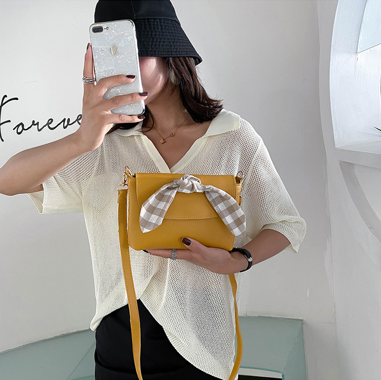 Fashion Yellow Bow Chain Shoulder Bag,Shoulder bags