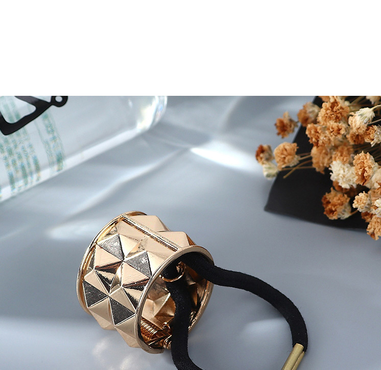 Fashion Golden Metal Rivet Geometric Headband,Hair Ring