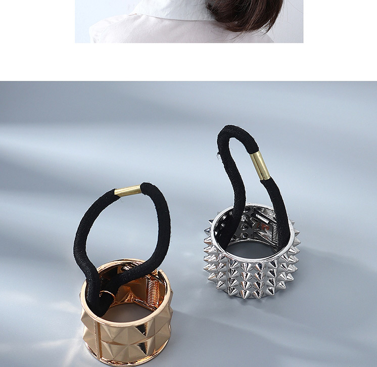 Fashion Golden Metal Rivet Geometric Headband,Hair Ring