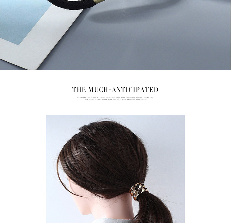 Fashion Silver Metal Rivet Geometric Headband,Hair Ring