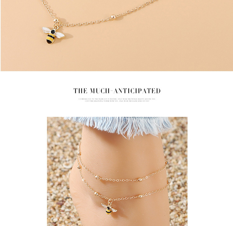 Fashion Golden Little Bee Double Anklet,Fashion Anklets