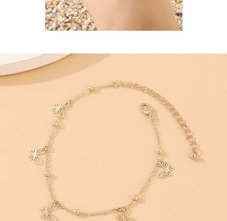 Fashion Golden Small Butterfly Double Anklet,Fashion Anklets