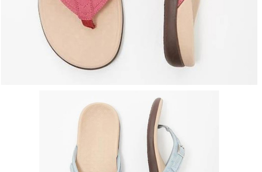 Fashion Pink Flat Sandals And Sandals,Slippers