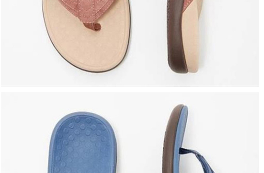 Fashion Navy Flat Sandals And Sandals,Slippers
