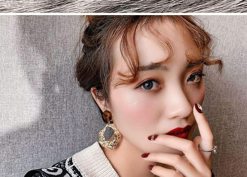 Fashion Golden Irregular Concave And Convex Geometric Alloy Earrings,Stud Earrings