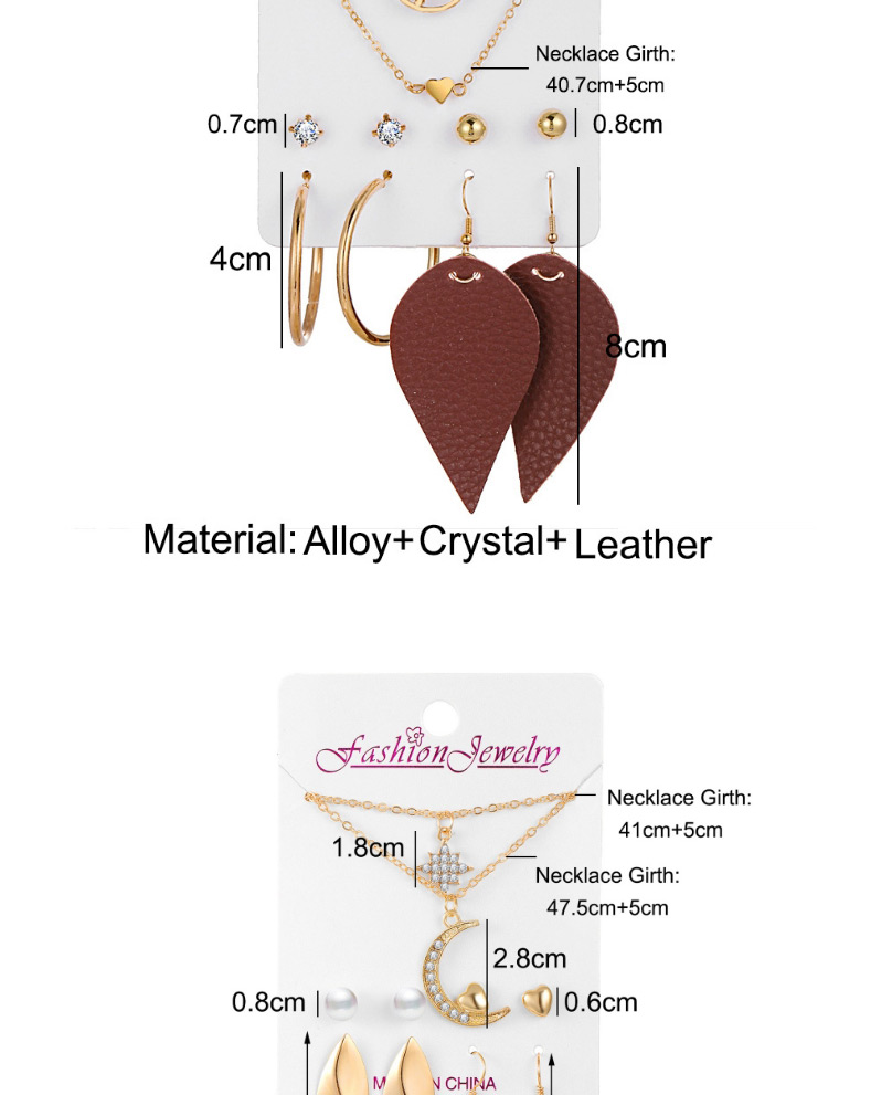 Fashion Golden Pearl Diamond Round Bead Geometric Hollow Alloy Hairpin Earring Set,Jewelry Sets