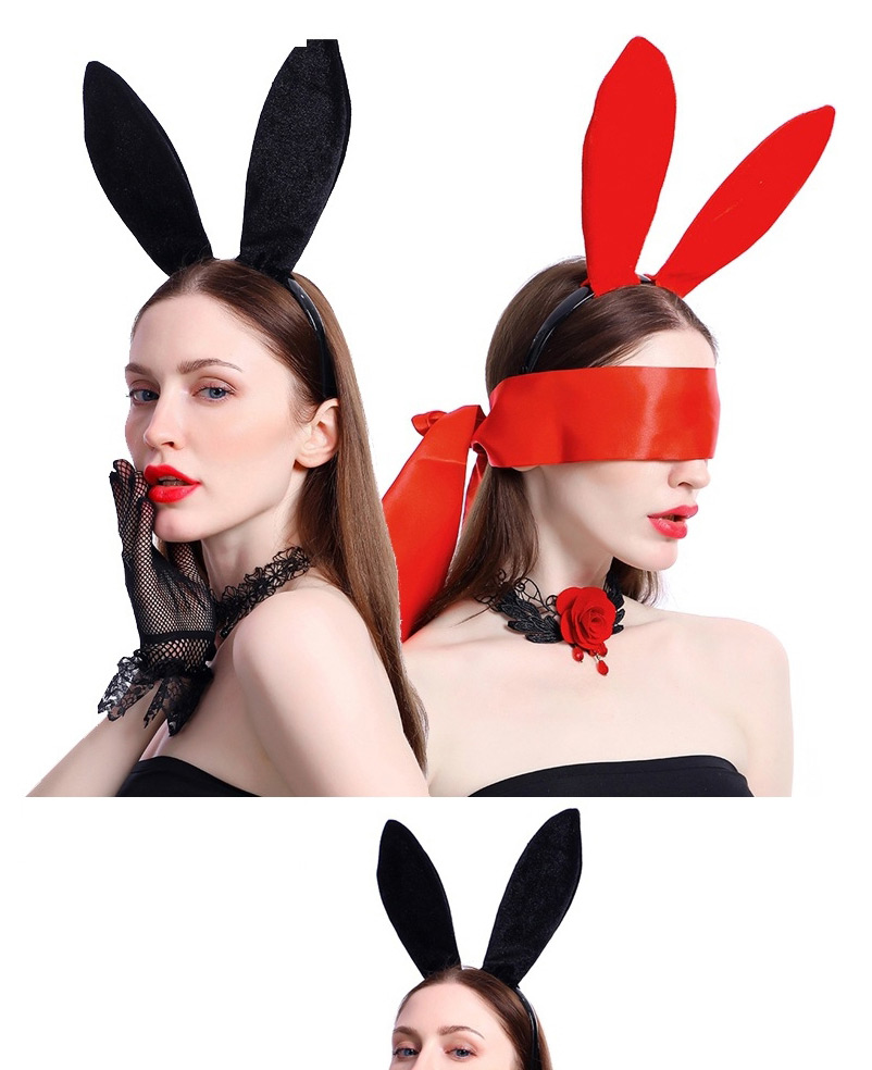 Fashion Black Velvet Cat And Rabbit Ear Headband,Head Band