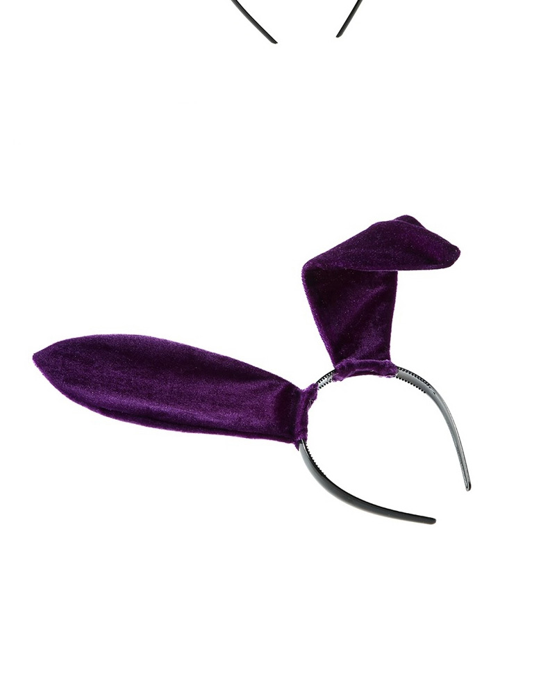 Fashion Purple Velvet Cat And Rabbit Ear Headband,Head Band