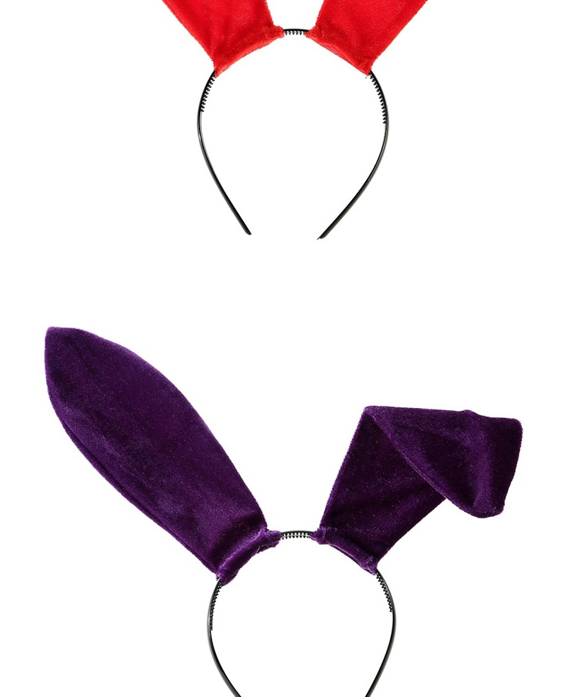 Fashion Purple Velvet Cat And Rabbit Ear Headband,Head Band