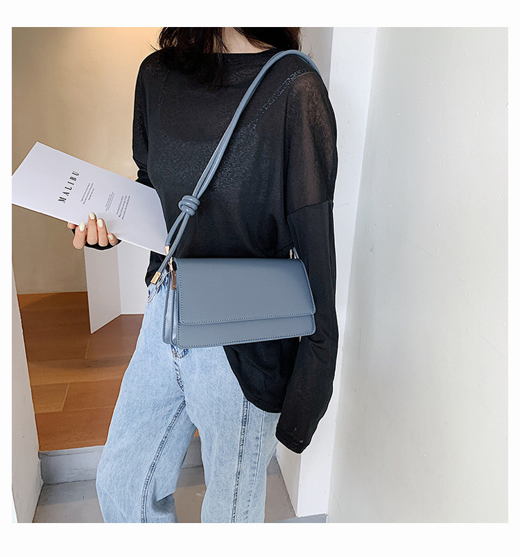 Fashion Black Solid Color Flip Shoulder Bag,Shoulder bags