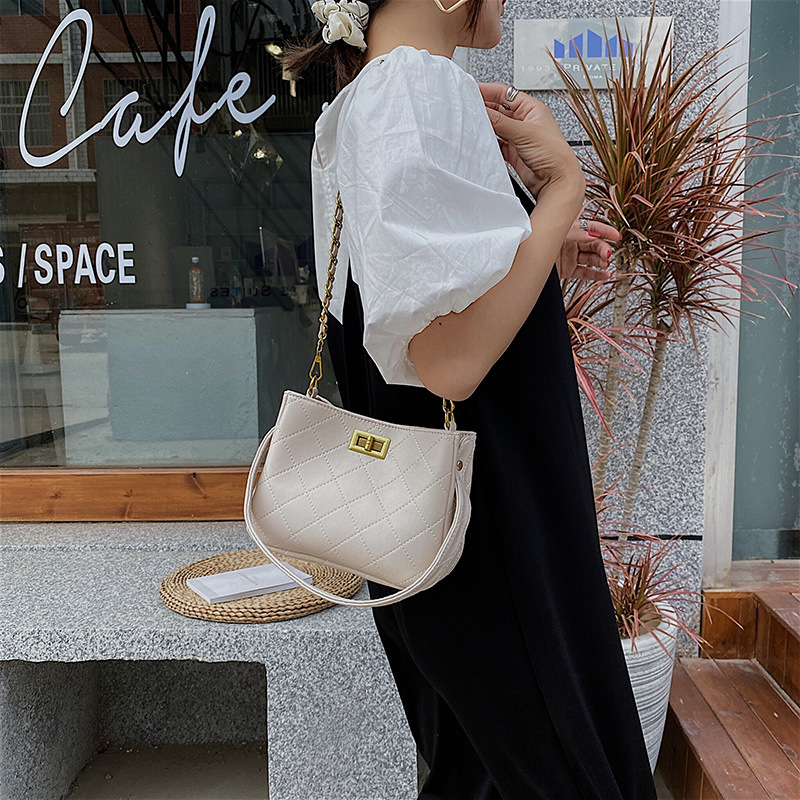 Fashion Creamy-white One-shoulder Crossbody Bag,Shoulder bags